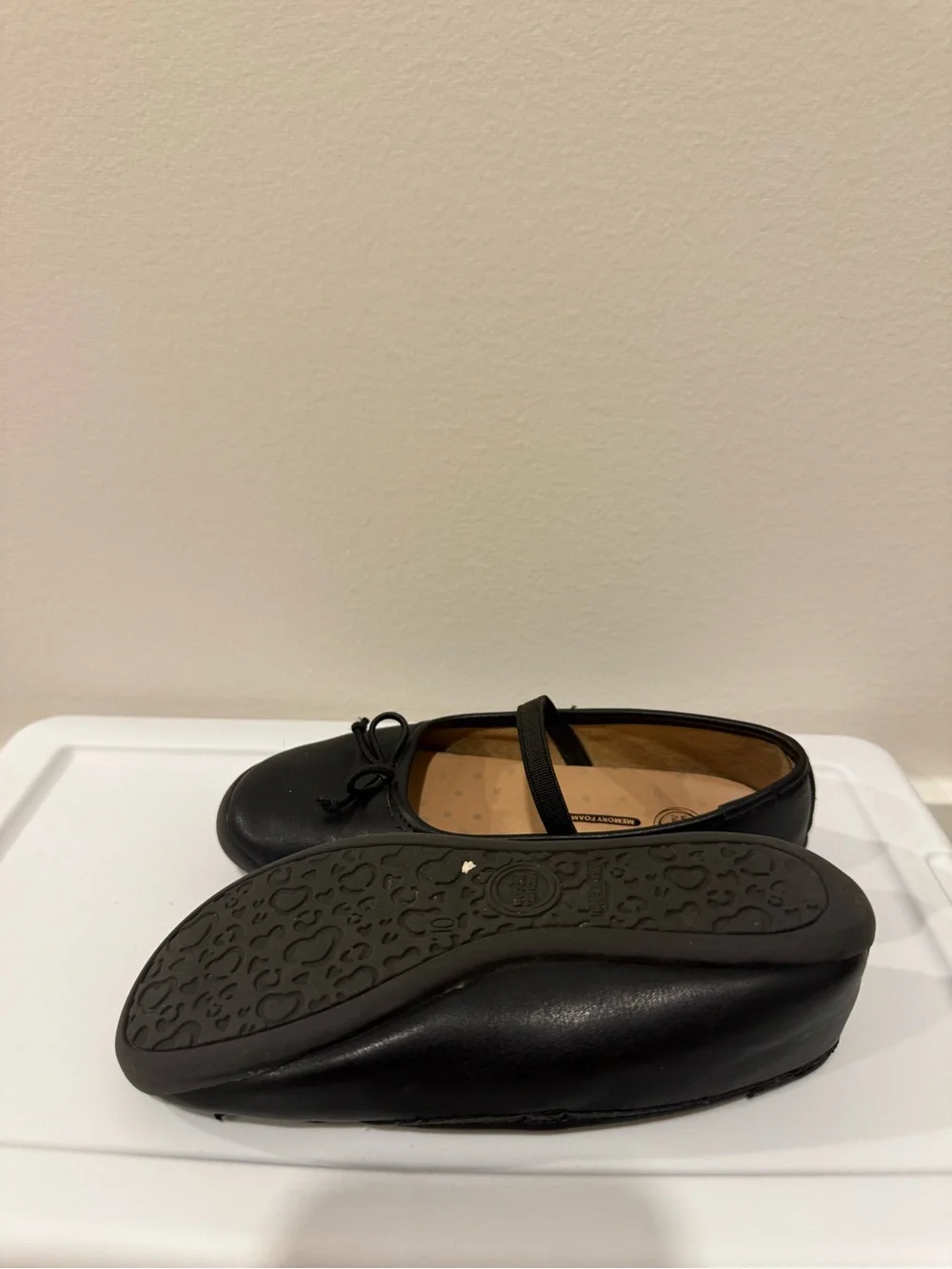 Wonder Nation Girls Bow Ballet Flats